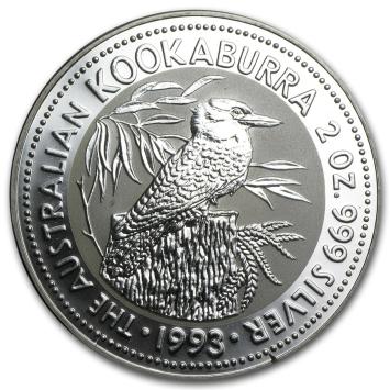 Australië Kookaburra 1993 2 ounce silver
